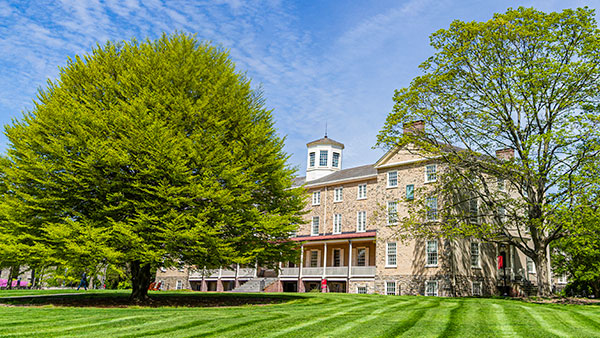 Founders Hall in the summer