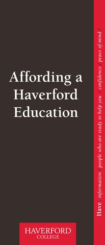 Haverford Financial Aid Brochure
