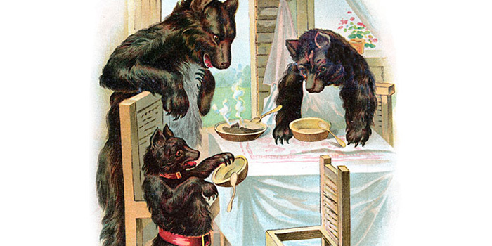 the three bears help themselves to porrige