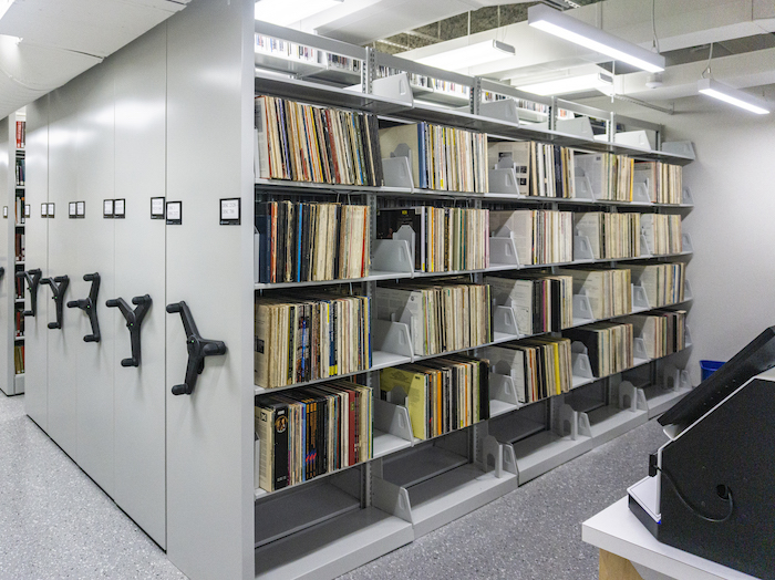 Harris Music Library stacks