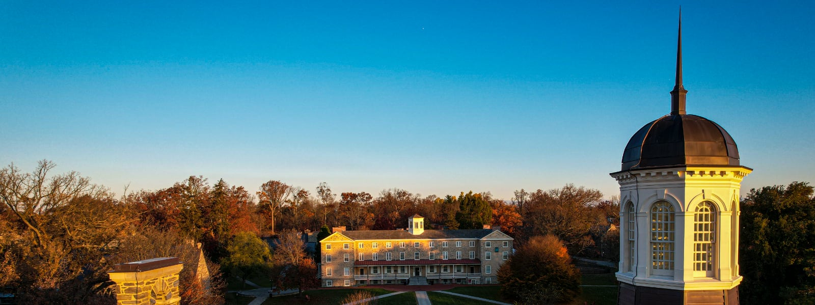 Aerial view of Founders Green